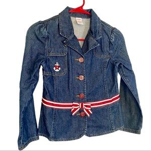 Gymboree Bon Voyage Denim Jacket Girls Size 9